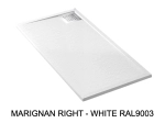 Receveur de douche, sur mesure : Largeur 100 à 300 cm x l. 70 à 150 cm. Bac à douche en résine Akrytan® anti glissant, finition misse, 10 couleurs, Livraison offerte et rapide